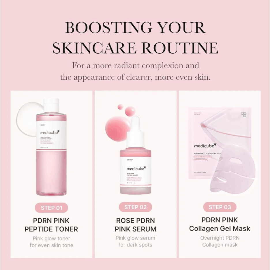 medicube PDRN Pink Cica Soothing Toner 250ml | Korean Skincare, Moisturizing, Hydration