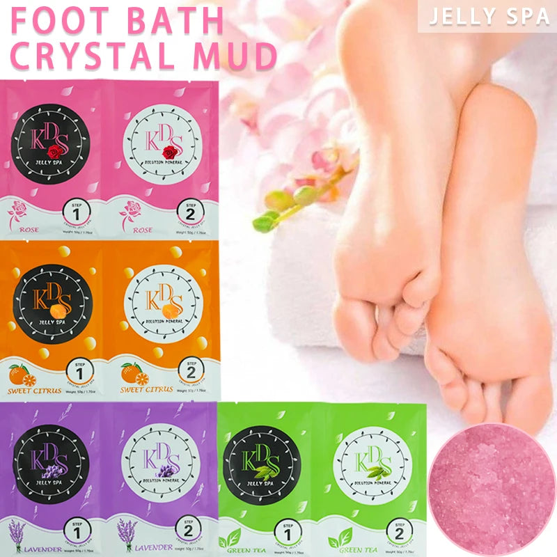 Rose Lavender Crystal Mud Foot Bath Salt Foot Bath Foot Therapy
