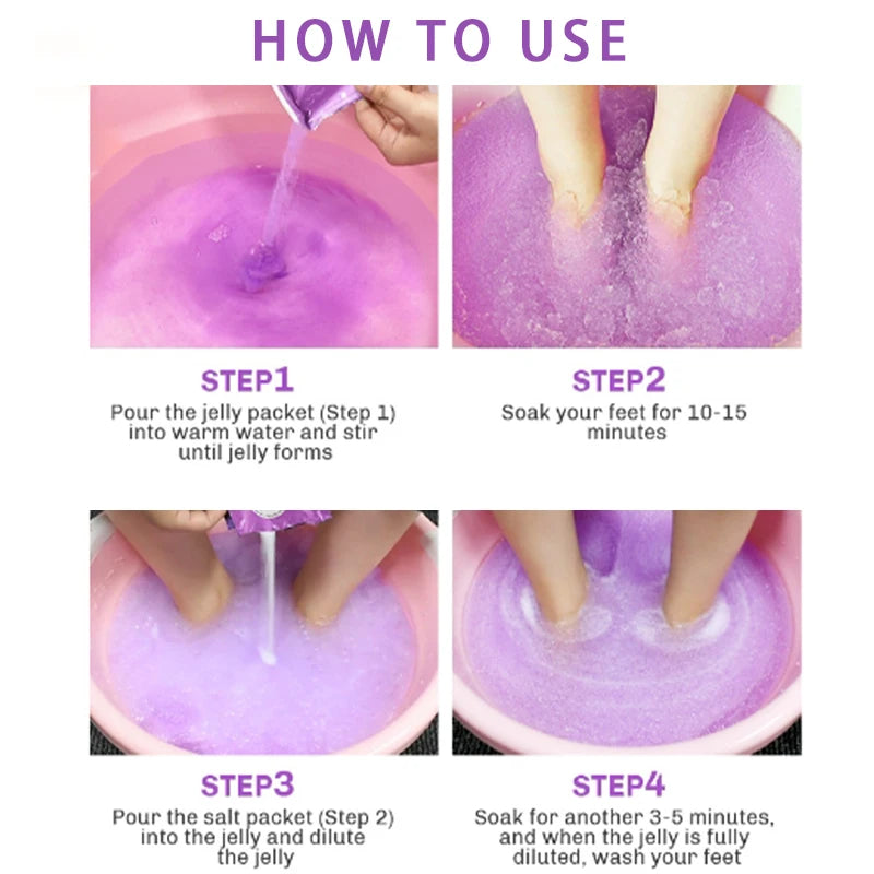 Rose Lavender Crystal Mud Foot Bath Salt Foot Bath Foot Therapy
