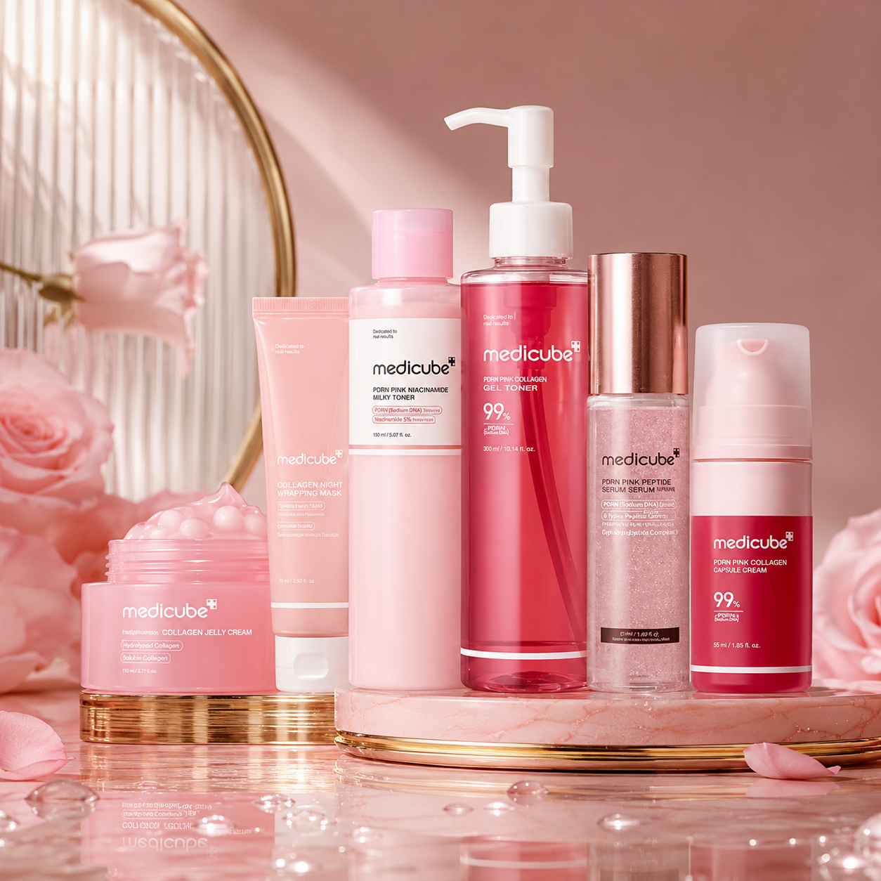 The Ultimate Medicube Pink Collagen Glow Routine | Luxury K-Beauty Skincare for Firm, Radiant Skin