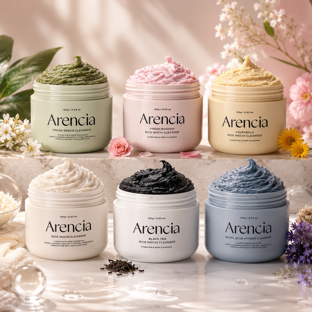 Arencia Rice Mochi Cleanser Collection | Korean Deep Cleansing Face Wash