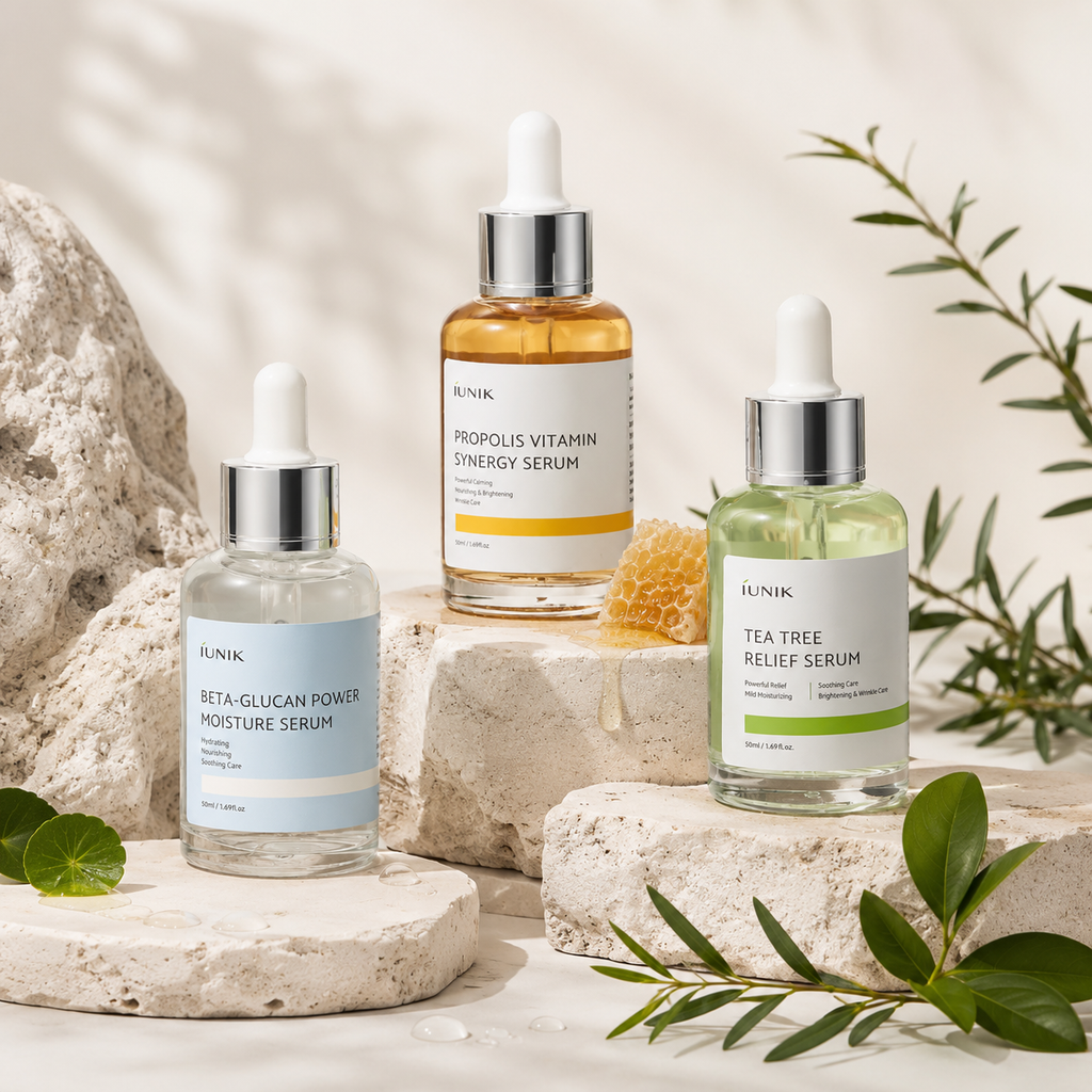 IUNIK Serum Collection – Hydrate, Brighten & Soothe