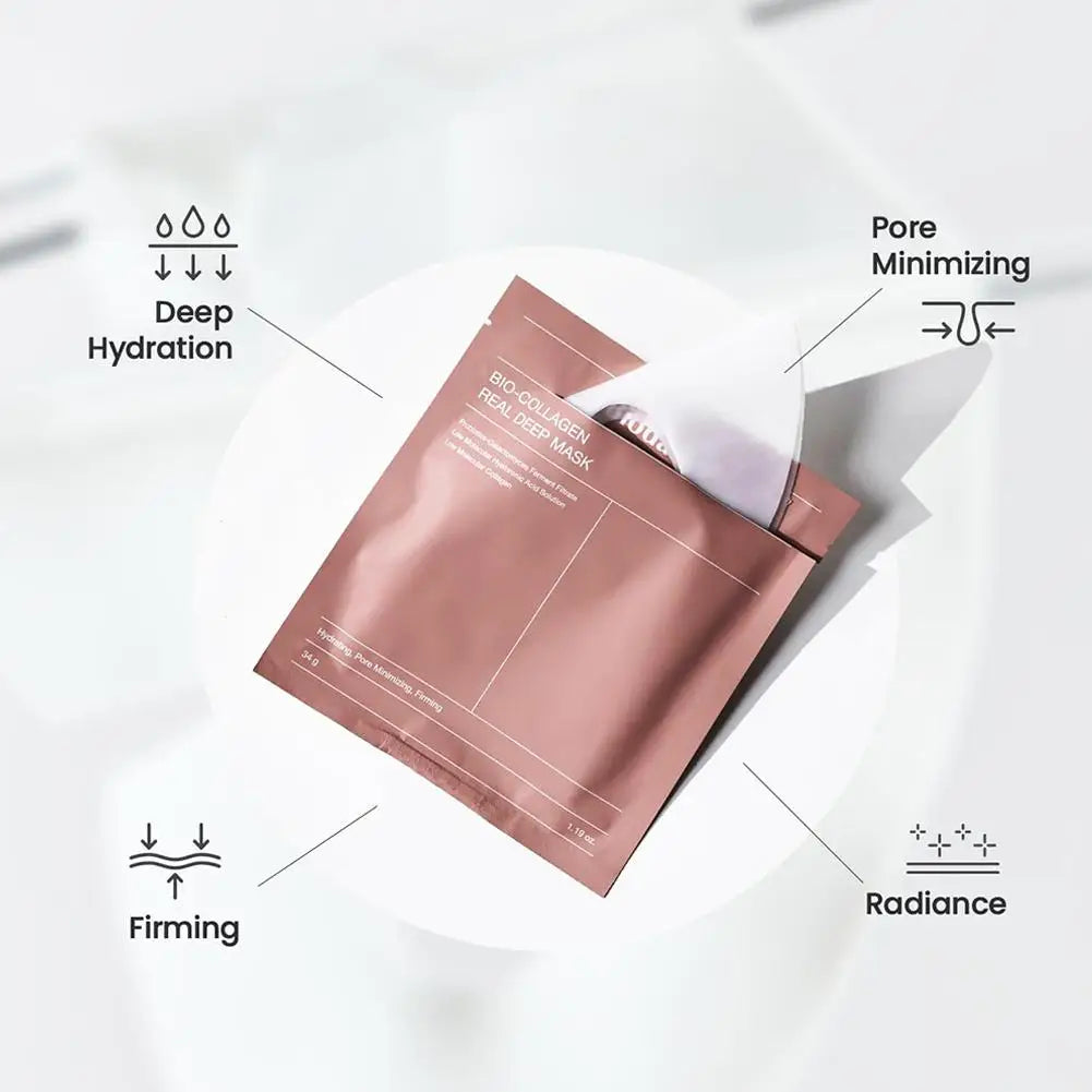 Collagen Anti-Wrinkle Face Mask Collagen Ampoule Nourishing Serum Pores Tightening  Cotton Tablets Brightening Skin Care