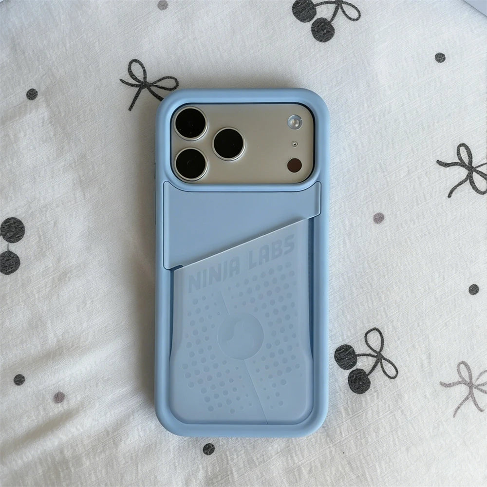 Viral Ninja Labs Solid Color Soft Large Capacity Pocket Case For iPhone