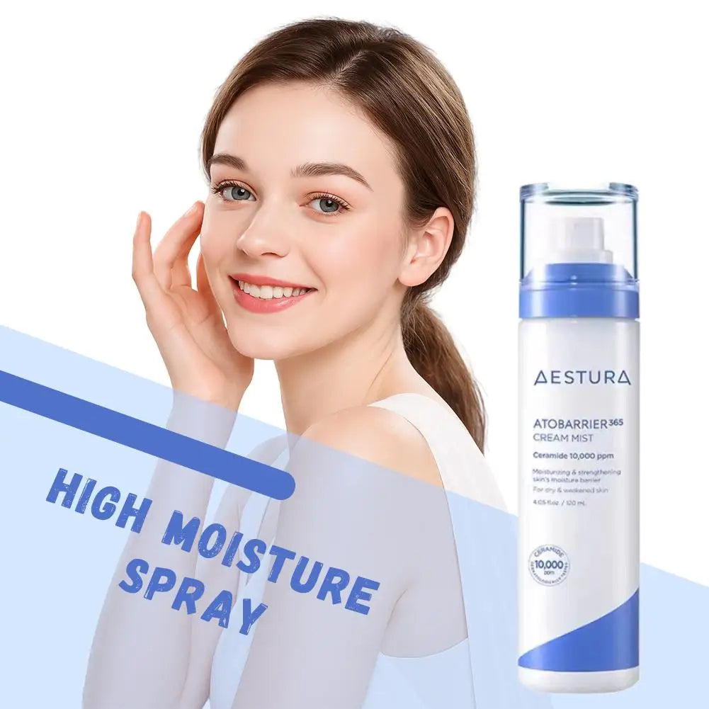 120ml Aestura Atobarrier365 Cream Mist - Deeply Hydrating And Soothing Makeup Setting Moisturizing Face Mist For Sensitive Skin