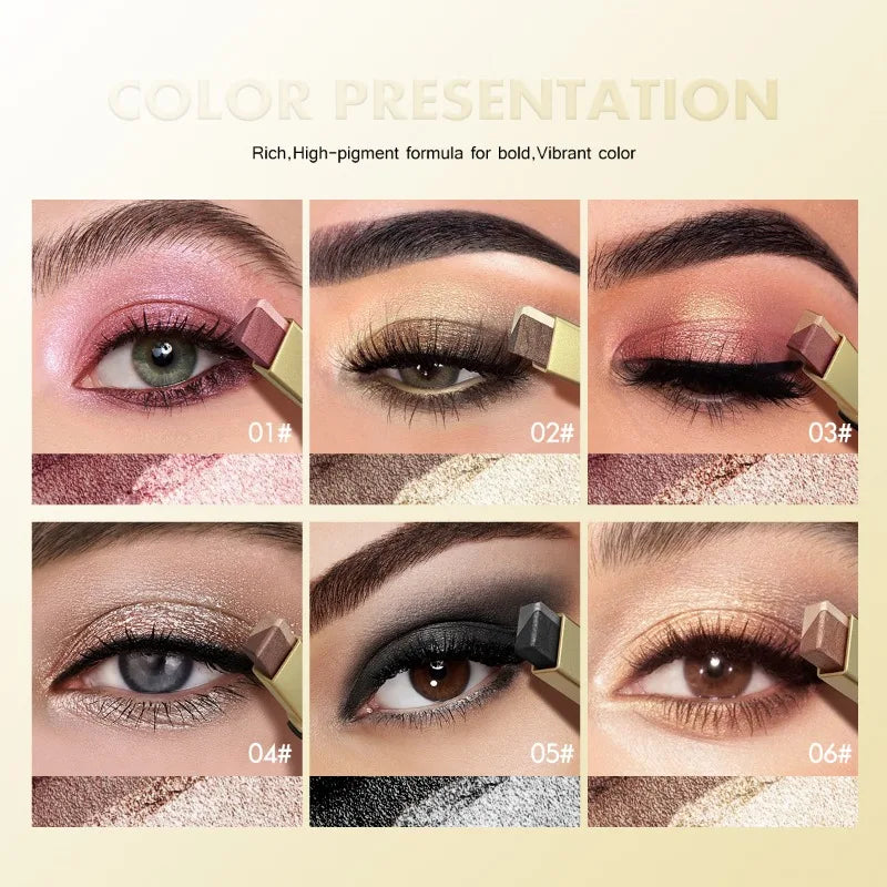 Double Color Eyeshadow Stick Glitter Highlight Shadow Stick