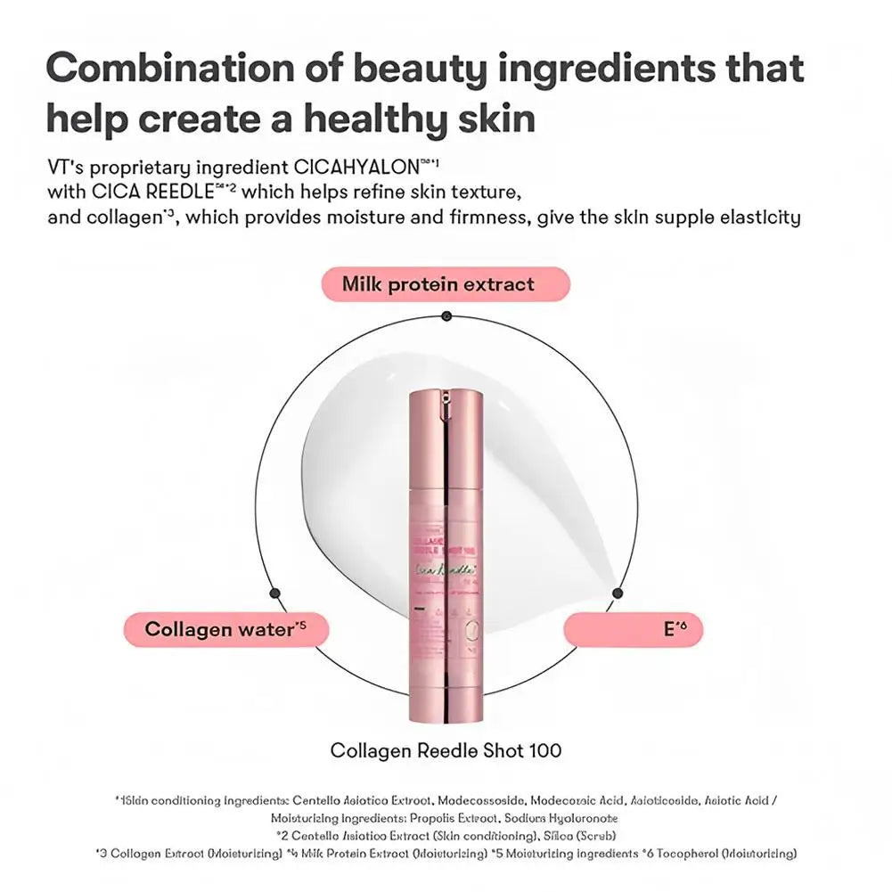 VT COSMETICS Shot 100 300 700, Desalination Of Fine Lines,  Collagen Reverse Aging, Replenishment Enhancement, Korean Skin Care