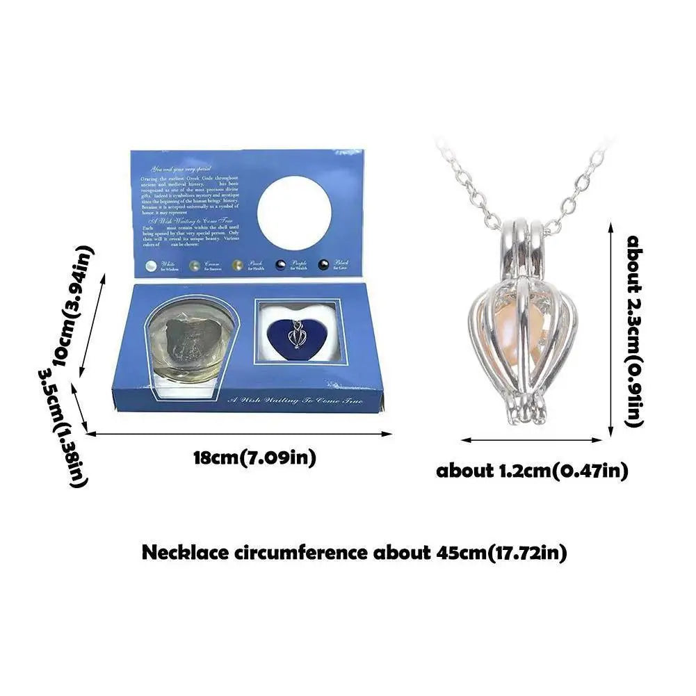 DIY Pearl Oyster Necklace Jewelry Making Kit, Perfect Valentine's Day Gift