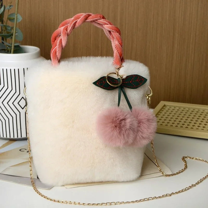 Faux Fur Crossbody Bags for Women