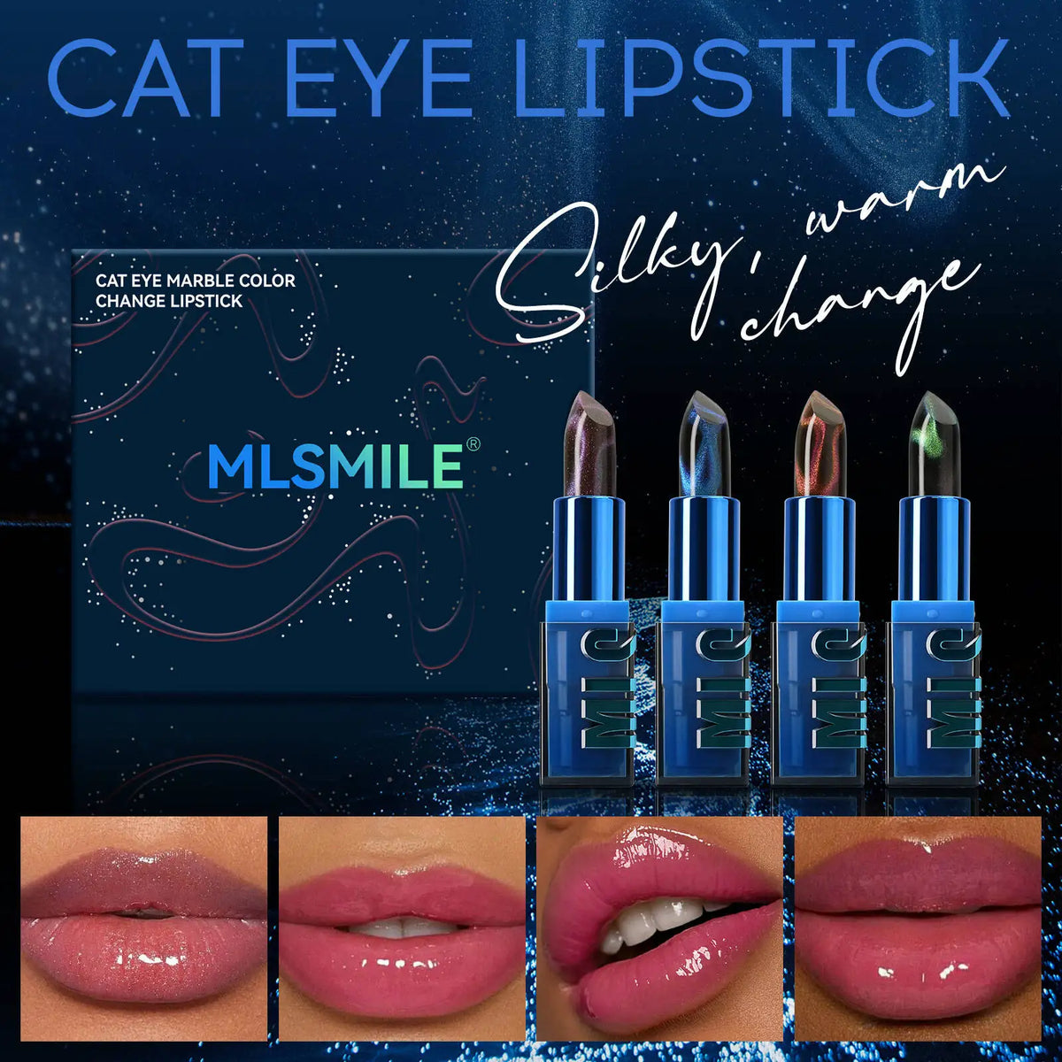 MLSMILE Cat Eye Lipstick Set