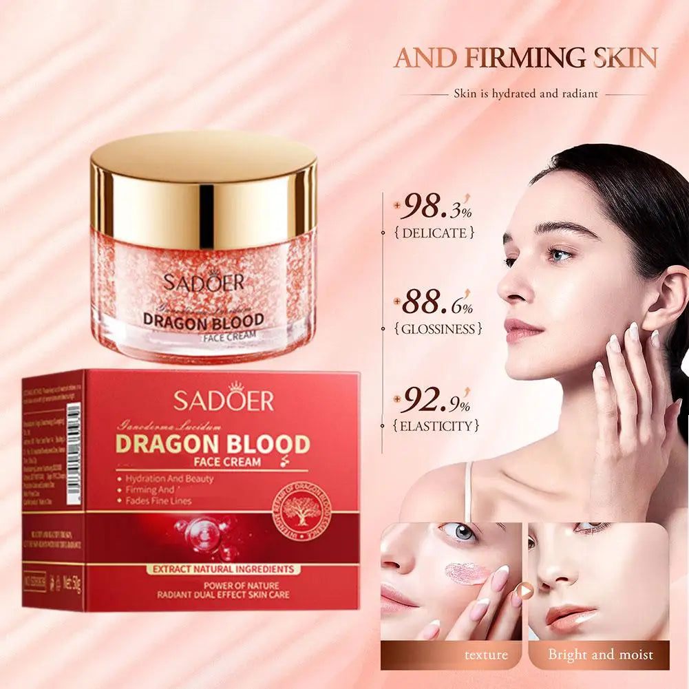  SADOER NEW Dragon Blood Cream Hydrating Moisturizing Tightening Rejuvenating Facial Essence For Women Face Skin Care