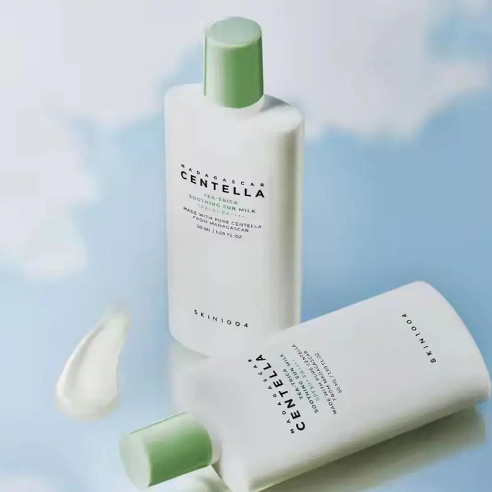50ml Centella Asiatica Sunscreen SPF Protection Soothing Hydrating Lightweight Non-Sticky Face Moisturizer Daily Skincare‌