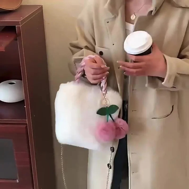 Faux Fur Crossbody Bags for Women