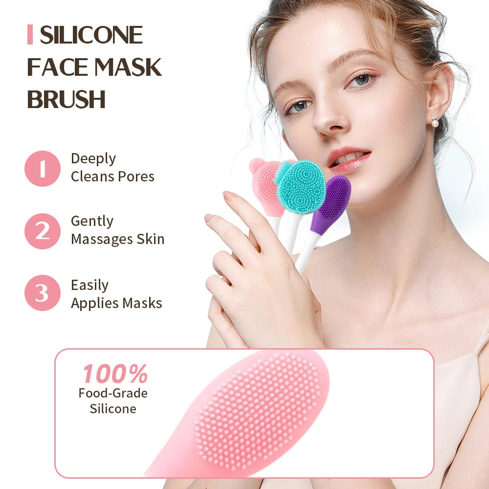 Facial Cleaning Silicone Brush Facial Mask