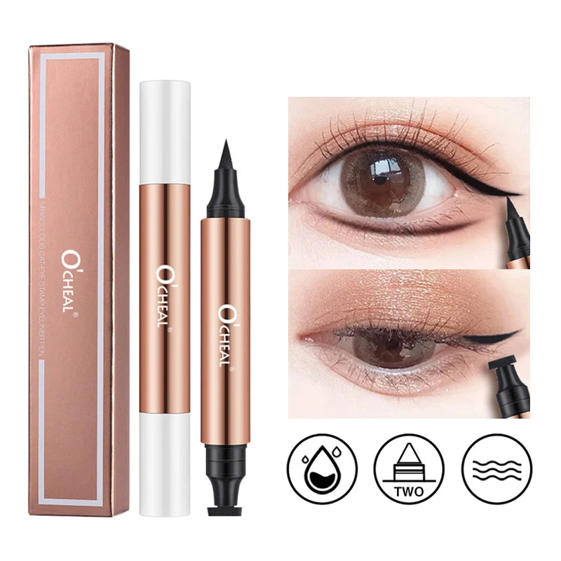 O'CHEAL Eyeliner Stamp Black Liquid Eyeliner Pen Waterproof Fast Dry