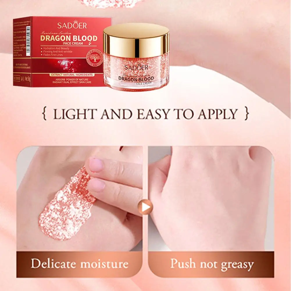  SADOER NEW Dragon Blood Cream Hydrating Moisturizing Tightening Rejuvenating Facial Essence For Women Face Skin Care