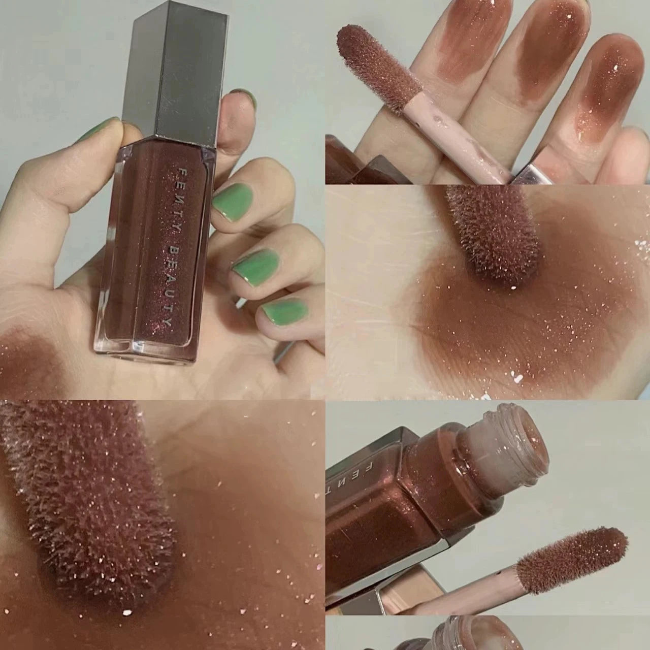 Fenty Beauty Transparent Lip Glaze Color Mirror Shine Glitter
