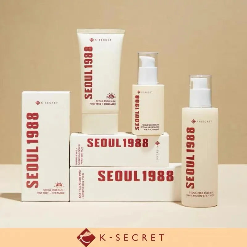 Original K-SECRET SEOUL 1988 Retinal Ginseng Niacinamide Firming Repair Essence, Retinol Eye Cream, Moisturizer Korean Skin Care