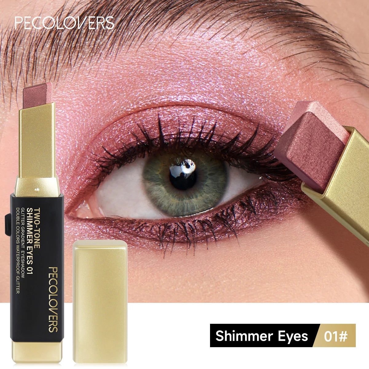 Double Color Eyeshadow Stick Glitter Highlight Shadow Stick
