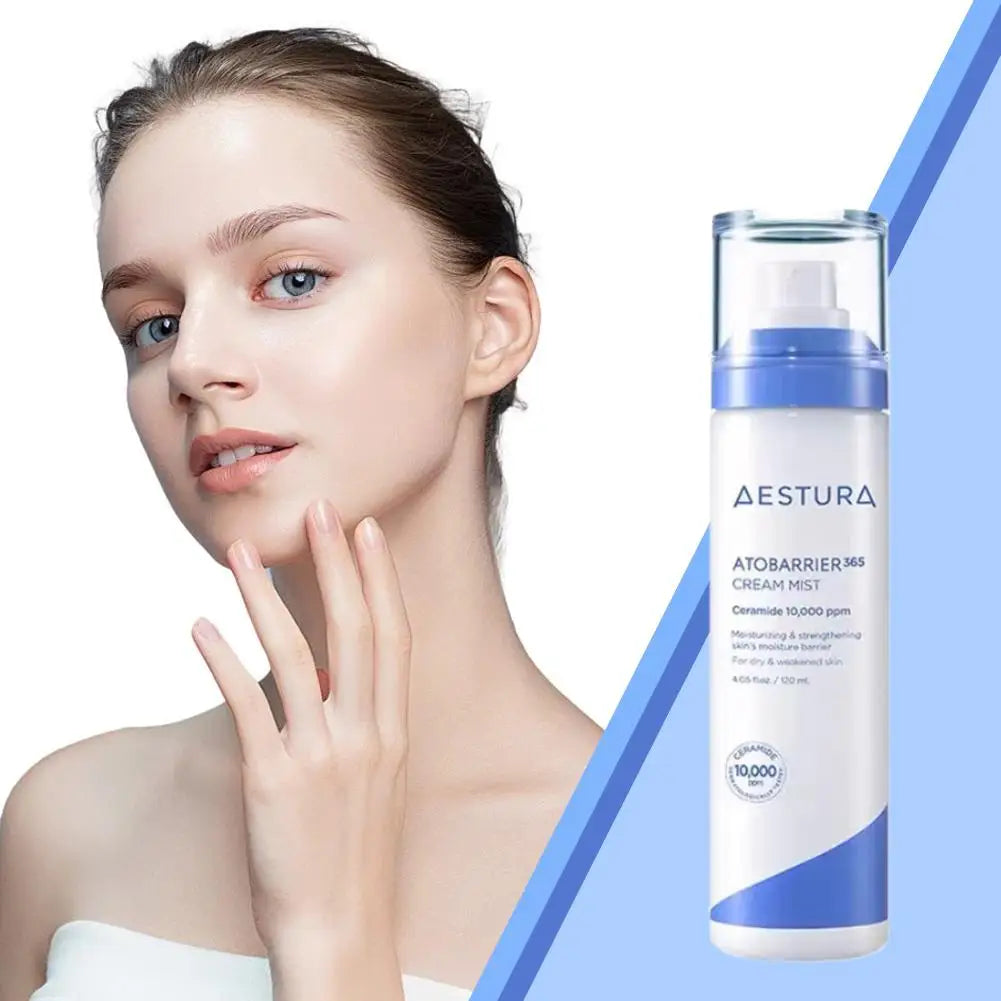 120ml Aestura Atobarrier365 Cream Mist - Deeply Hydrating And Soothing Makeup Setting Moisturizing Face Mist For Sensitive Skin