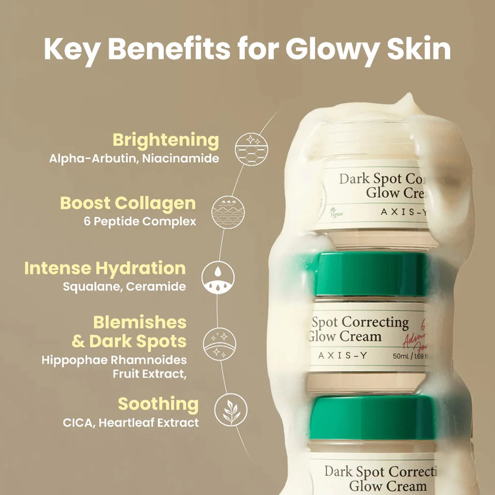 Axis-Y 50ml Dark Spot Correcting Glow Cream 5% Niacinamide