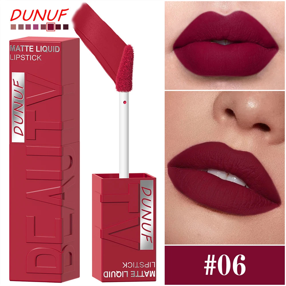 8 Color Nude Brown Matte Liquid Lipstick
