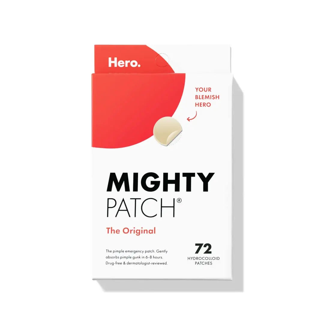 Mighty Patch Original Patches Hydrocolloid Acne Patch, shrinks acne and whiteheads in one go; day and night acne patch