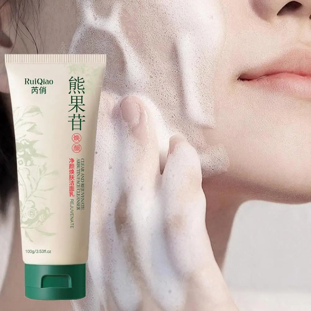 Arbutin Facial Cleanser Foam Collagen Protein Cleansing Control Skin Whitening Oil Pore Care Shrinkage Cleansing A2H9