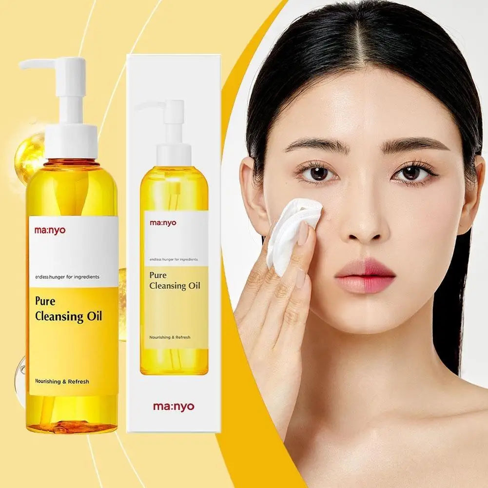 Korean Ma:nyo Pure Cleansing Oil Makeup Remover Blackheads Argan Oil Deep Cleansing Moisturizing Balance Water And Oil Removal