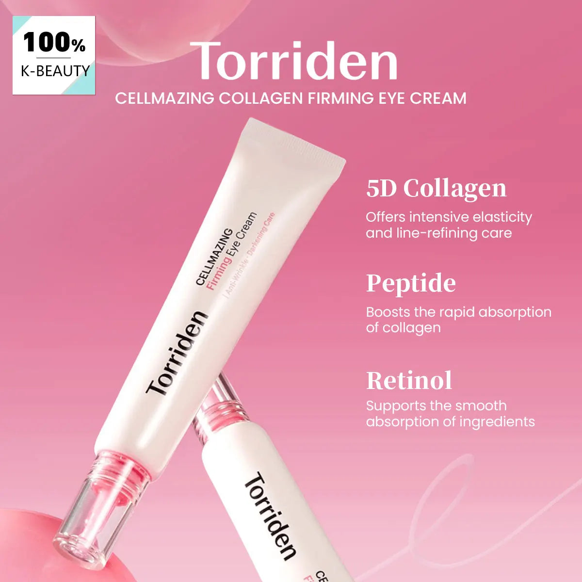 Torriden Cellmazing  Firming Eye Cream Fast-Absorbing Daily Non-Greasy