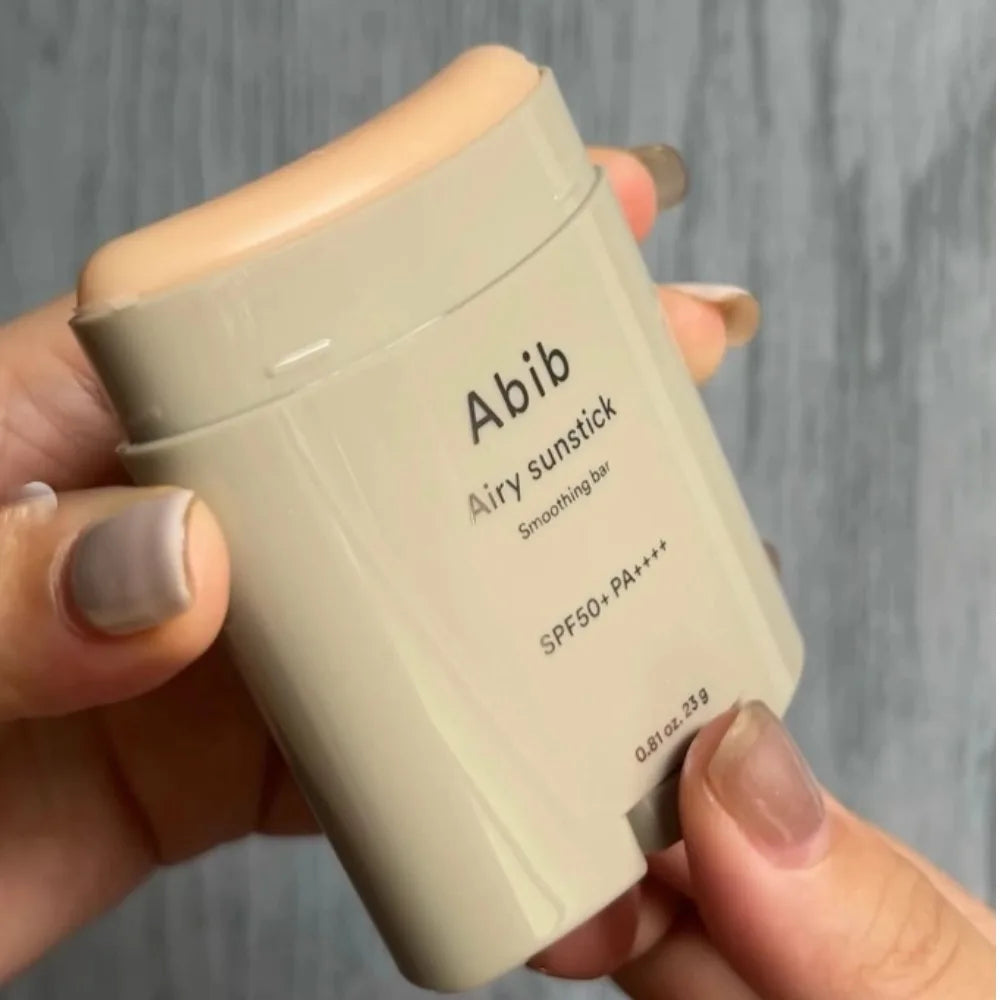 Korean Facial Sunscreen Stick Abib Airy Sunstick Smoothing Bar SPF50+ PA++++ Moisturizing Whiten Gentle Non-irritating Sunscreen