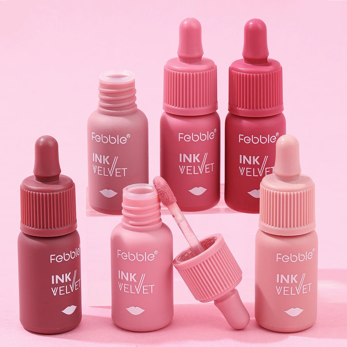 Febble 12 Color Ink Lip Gloss Matte Nude