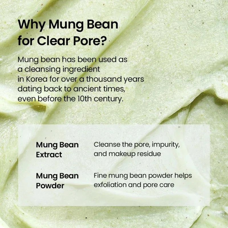 Mung Bean Foam Cleanser | pH 5.5 | Fragrance-Free | Non-Irritating for All Skin Types 80ML