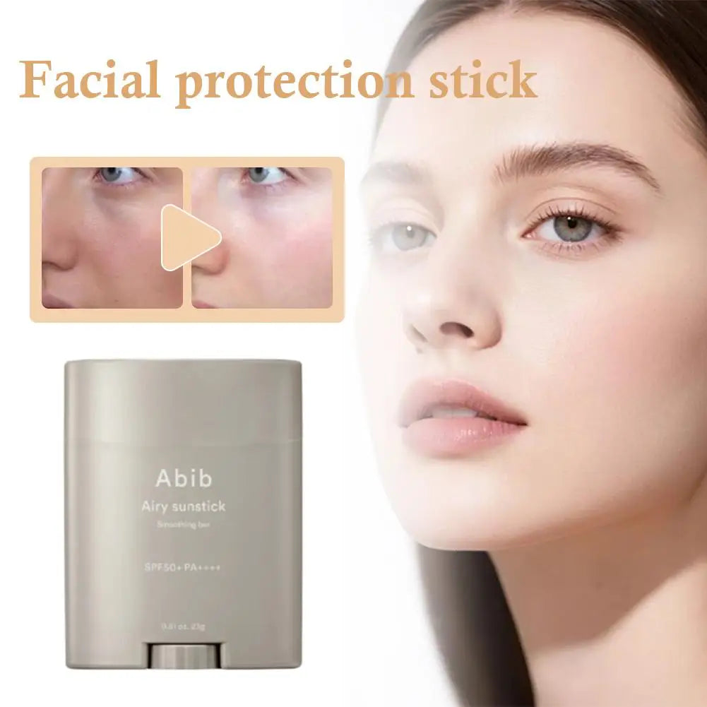 Korean Facial Sunscreen Stick Abib Airy Sunstick Smoothing Bar SPF50+ PA++++ Moisturizing Whiten Gentle Non-irritating Sunscreen