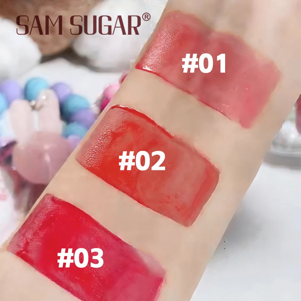 Cartoon Cute Rabbit Hand Bracelet Keychain Moisturizing Lip Gloss