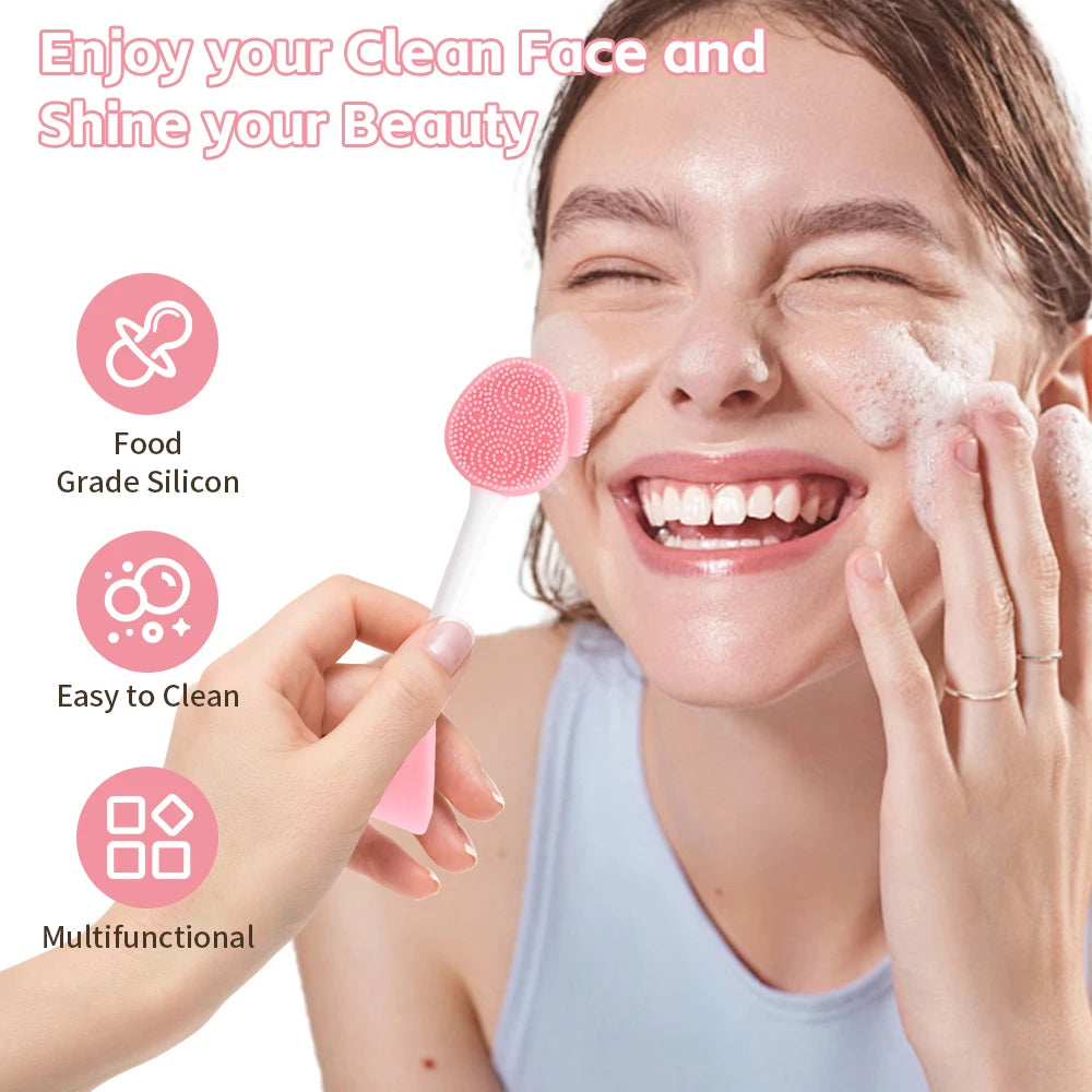 Facial Cleaning Silicone Brush Facial Mask