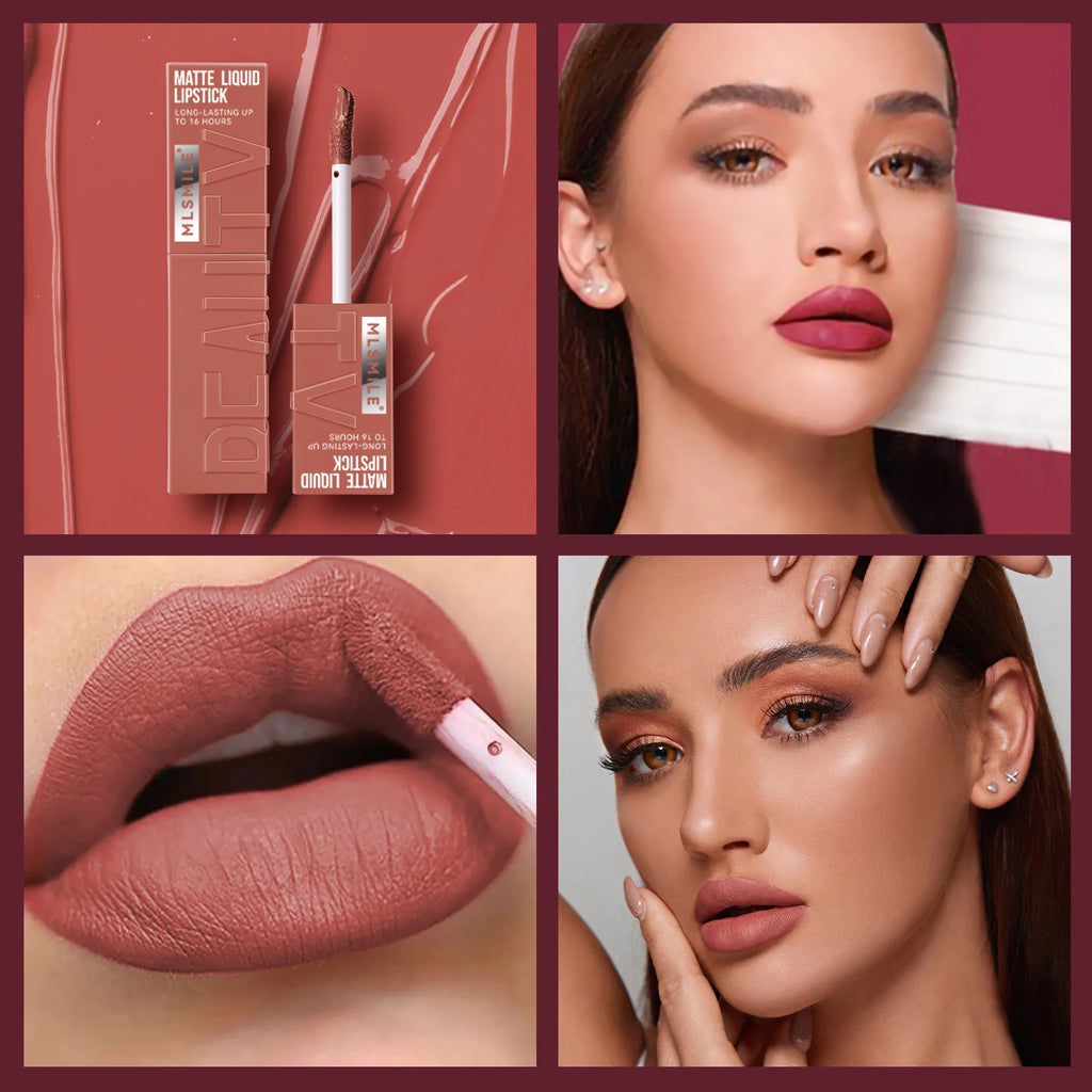 Long Lasting Velvet Matte Lip 6 Colors Gloss Waterproof