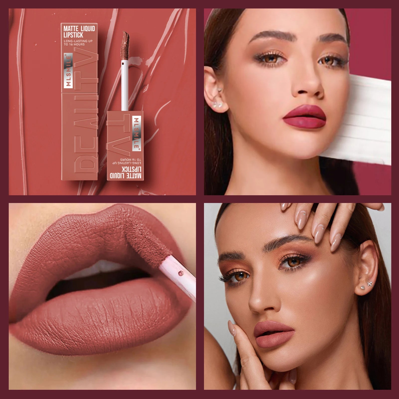Long Lasting Velvet Matte Lip 6 Colors Gloss Waterproof