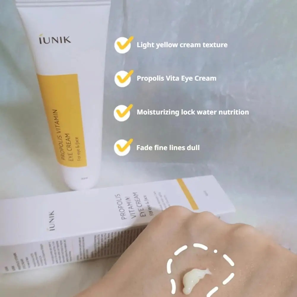 IUniK Korean Skin Care Propolis Vitamin Eye Cream PH5.5 Centella Mild Cleansing Foam Moisturizing Elasticity Wrinkle Skin Care
