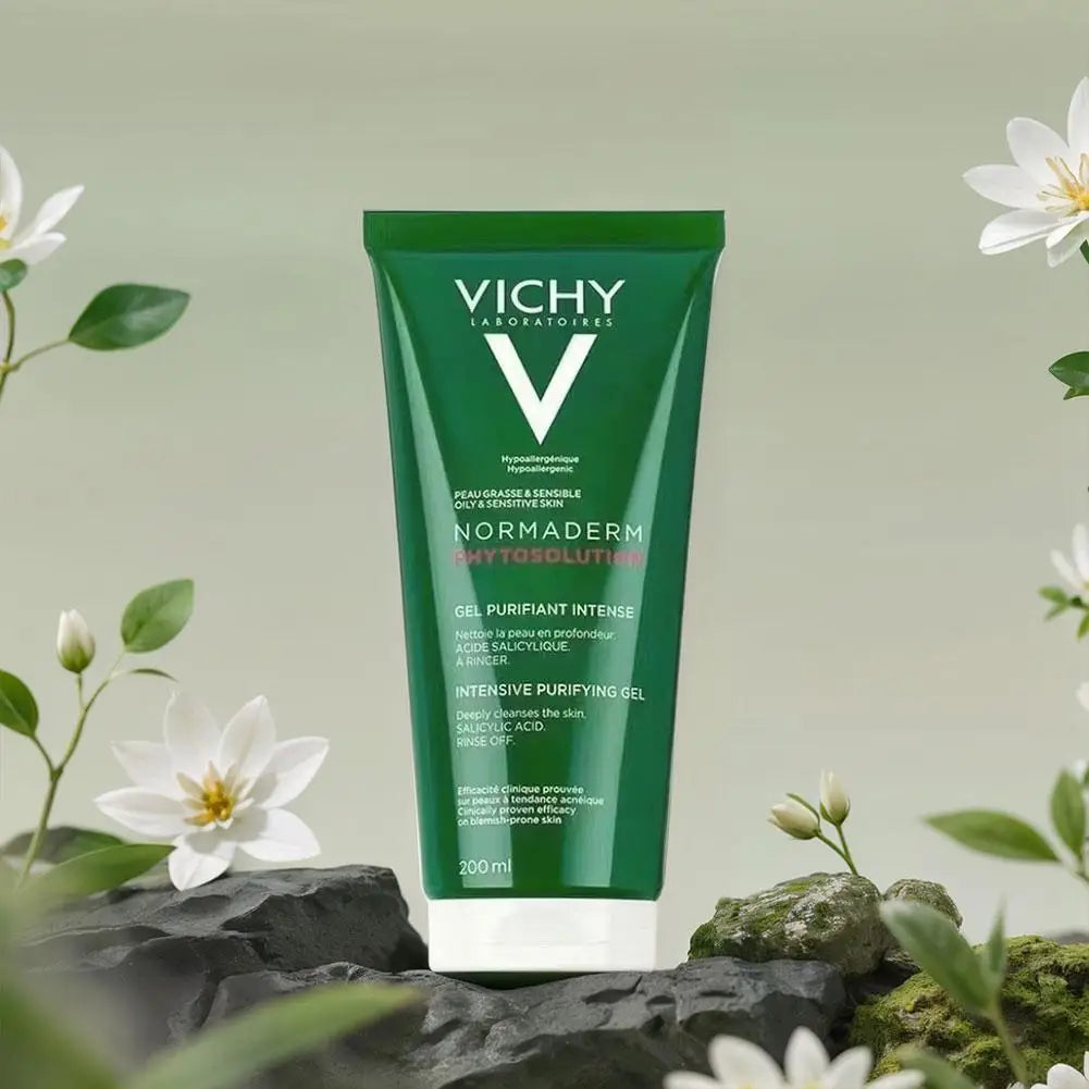 Vichy Anti Acne Purifying Gel Cleanser Face Exfoliating Scrub Cleanses Remove Blackhead Moisturizing Shrink Pores Skin Care