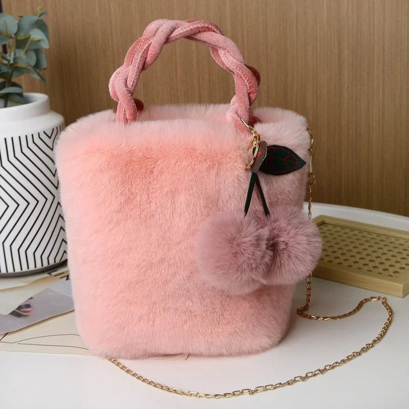 Faux Fur Crossbody Bags for Women