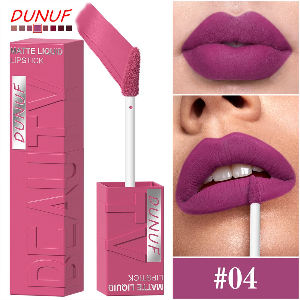 8 Color Nude Brown Matte Liquid Lipstick