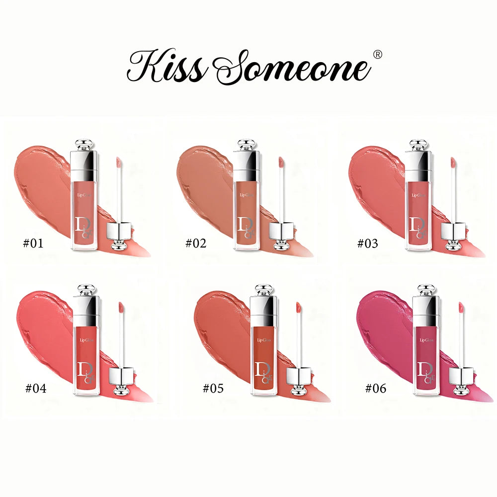 Dior 6pcs/1set  Warm Brown Nude Lip Stick,Matte Cream Lipstick