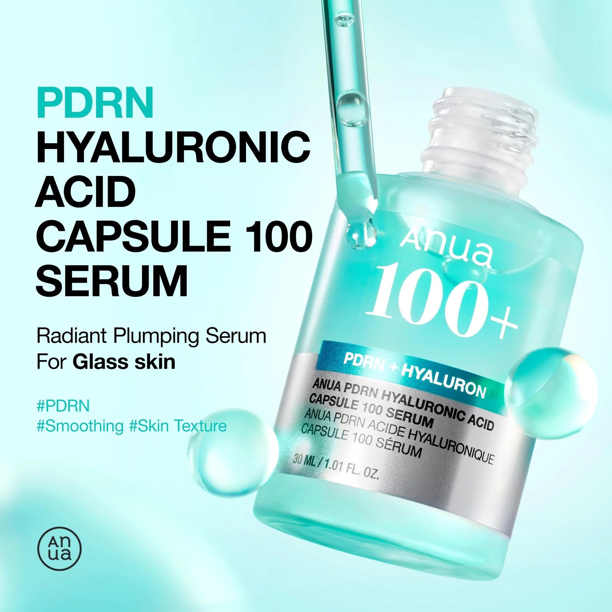 Anua PDRN Hyaluronic Acid 100 Capsules Serum,
