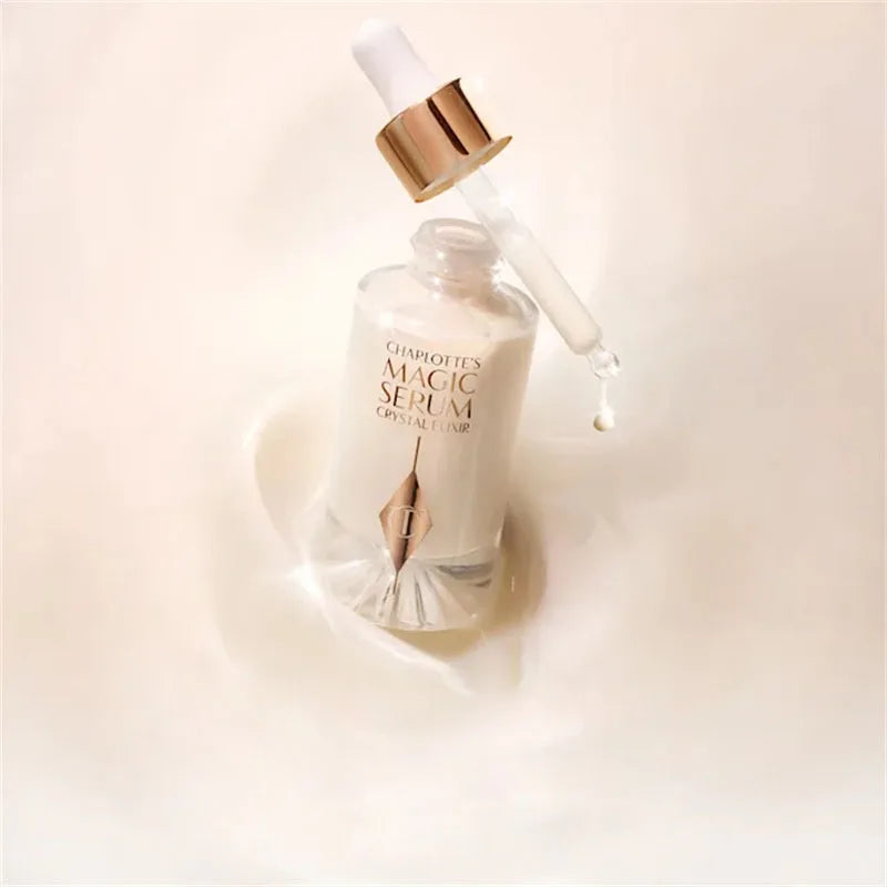 New Charlotte Tilbury Magic Diamond Light Crystal Essence Collagen Superconducting Facial Essence Oil Moisturizing Tighten Skin