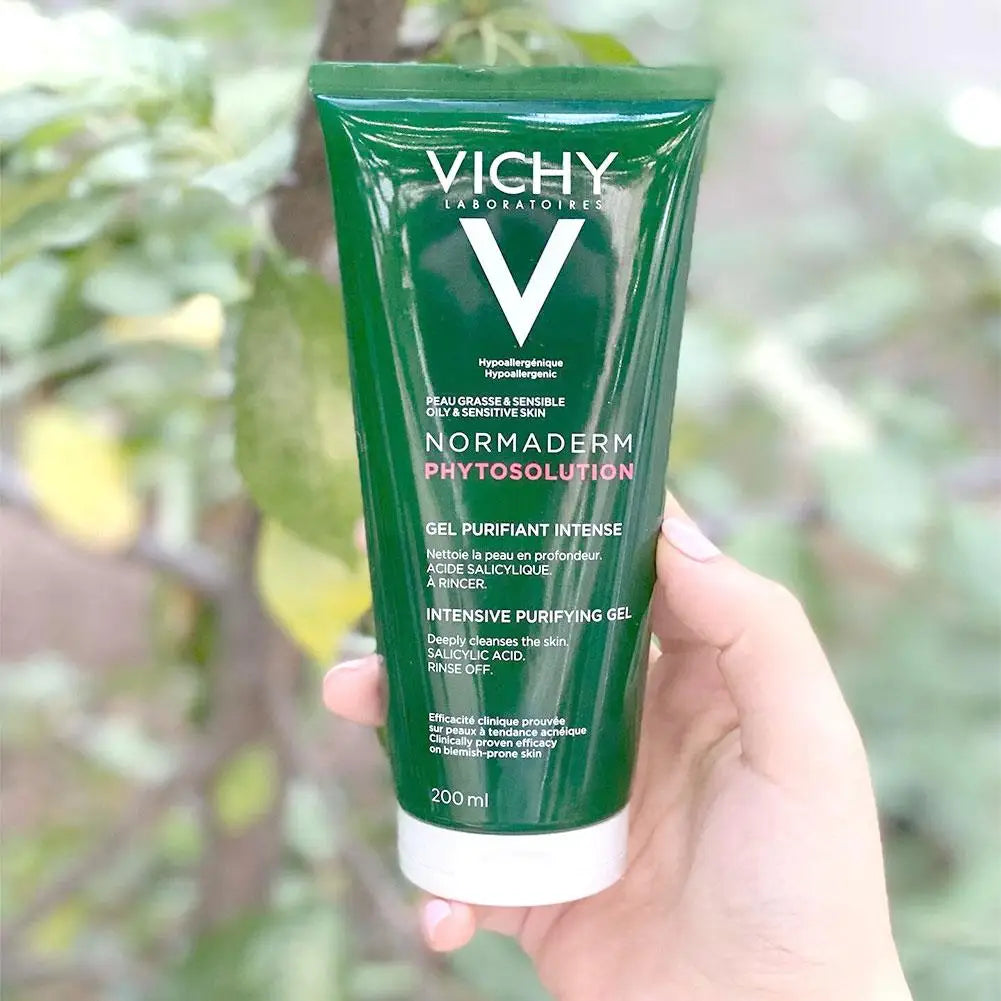 Vichy Anti Acne Purifying Gel Cleanser Face Exfoliating Scrub Cleanses Remove Blackhead Moisturizing Shrink Pores Skin Care
