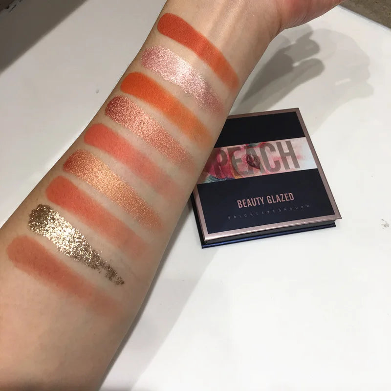 Beauty GLAZED Eyeshadow Palette 9 Color Shimmer Matte Longlasting Waterproof Palette Makeup