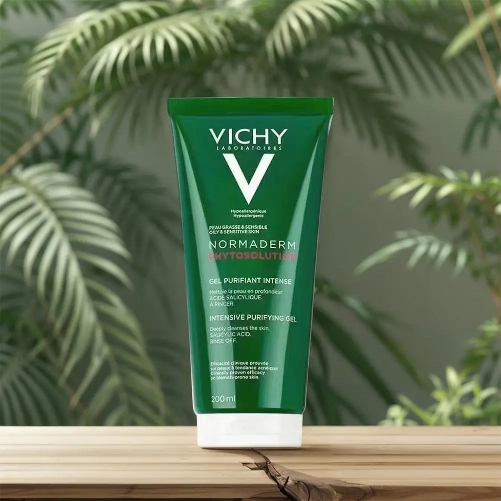Vichy Anti Acne Purifying Gel Cleanser Face Exfoliating Scrub Cleanses Remove Blackhead Moisturizing Shrink Pores Skin Care