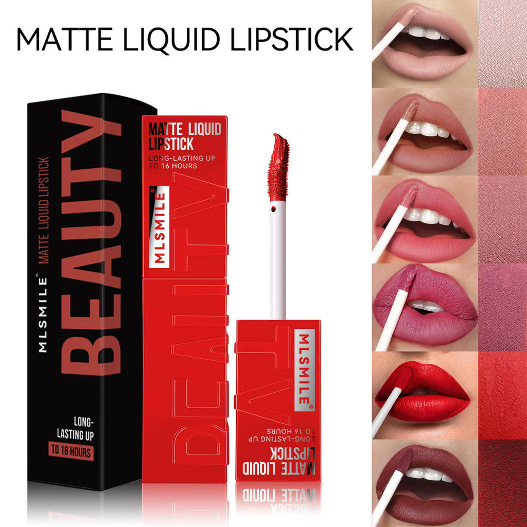 Long Lasting Velvet Matte Lip 6 Colors Gloss Waterproof