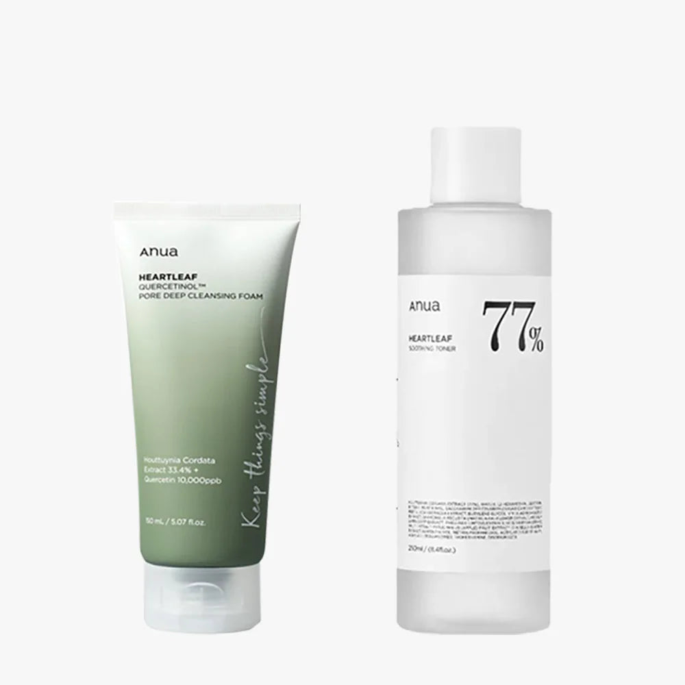 Anua Skincare HeartLeaf 77 Toner Moisturizing Pore Cleansing Oil Exfoliating Oil Control Quercetin Face Wash Deep Cleansing